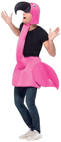 Smiffys Lustiger Flamingo Unisex-Kostüm pink