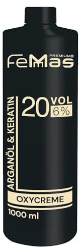 FemMas Oxycreme in 6% 1000 ml I Oxidationsmittel zum Haare färben & Tönen I Leichte Anwendung & optimaler Halt I Entwickler für gleichmäßige Ergebnisse in Salon-Qualität I Hair Color Developer