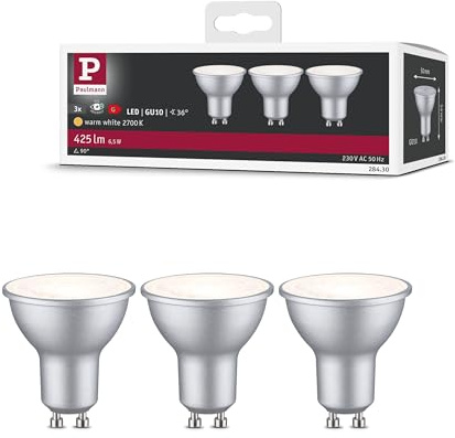Paulmann 28430 LED Lampe Reflektor 3x6,5W GU10 230V Warmweiß Leuchtmittel