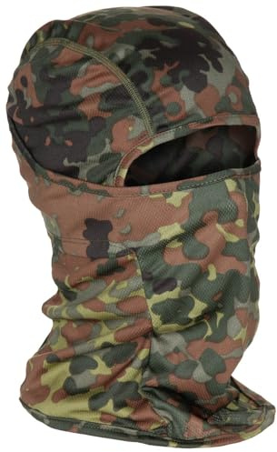 MFH Balaclava, Mission, 1-Loch, (Polyester, Flecktarn)