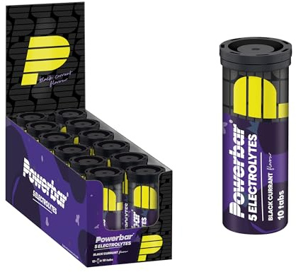 Powerbar - 5 Electrolytes - Schwarze Johannisbeere - Brausetabletten mit 5 Elektrolyten - 10 Stück (12er Pack)