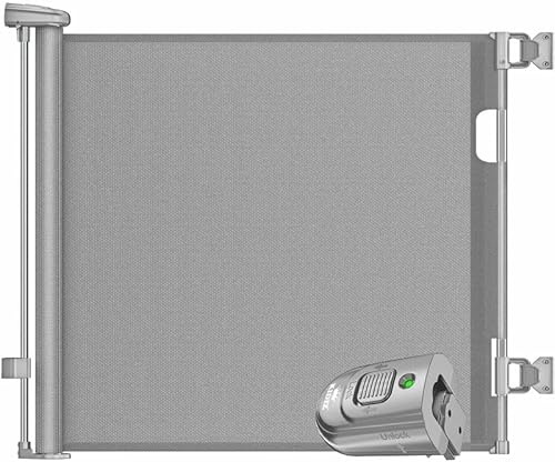 KIDIZ® Treppenschutzgitter Türschutzgitter ausziehbar 0-140CM | kindersicheres Treppengitter für Babys & Haustiere | Schutzgitter für Treppen & Türen Absperrgitter inkl. Bodenanker & Montagezubehör