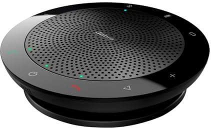 Jabra Speak 510+ Konferenzlautsprecher - Microsoft zertifizierter tragbarer Lautsprecher mit Bluetooth Adapter und USB-Anschluss - Für Laptop, Smartphone und Tablet