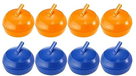 Amagogo 8X Tabletop Curling Games Sports Shuffleboard Rollers Tabletop Curling Pucks