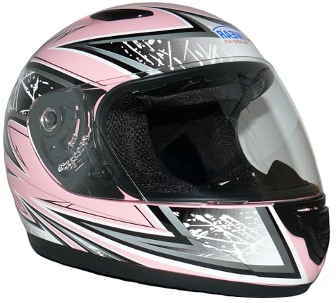 Kinder Motorradhelm pink HL808 - S