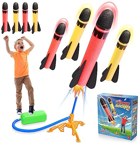 HappyKidsClub Raketen Spielzeug für Kinder, Outdoor Spielzeug ab 3-12 Jahre Junge Outdoor Spiele Ostergeschenke Kinder 3-12 Jahre Garten Spielzeug Kinder für Draußen Kinderspielzeug ab 3-12 Jahre