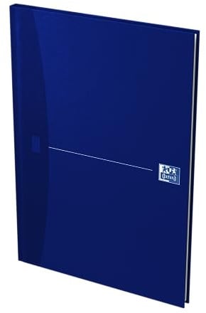 Oxford gebundenes Buch A4 kariert 192 Seiten, smart blue/blau
