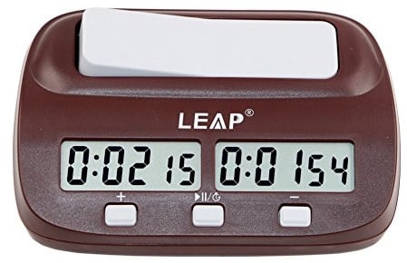 T Tocas Digitale Schach-Timer für Kinder bis Erwachsene Professionelle Schachuhr mit Zählverzögerungsfunktion oben/unten, tragbar