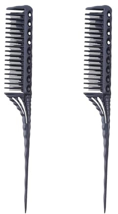2 Stück Nadelstielkamm Haarkamm, Toupierkamm kamm Haarkamm Friseur Kamm Strähnenkamm für Frauen Zurückkämmen Haarwurzeln Toupieren Antistatischer Kamm Haare
