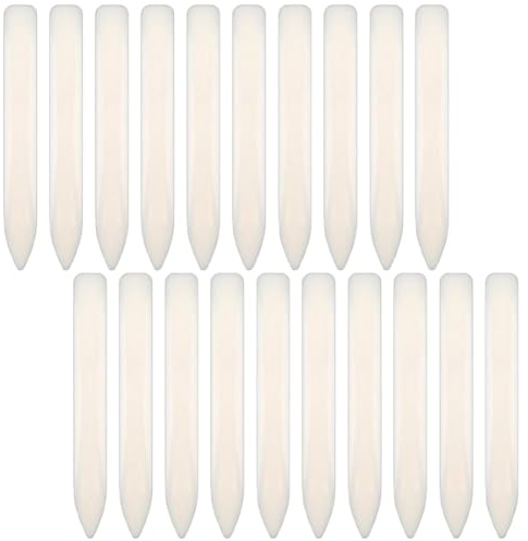 Bamberg 20er-Pack Falzbein-Werkzeug, Falzbein Aus Kunststoff, zum Basteln, Rillen, Falten, Knicken, Papierbasteln, Scrapbooking-Werkzeug