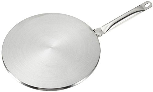 Ibili Induktions-Adapterplatte Prisma 14,5 cm aus Edelstahl, silber, 14.5 x 14.5 x 10 cm