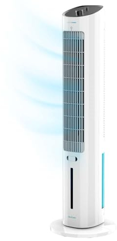 Cecotec Luftkühler 2000 SkyCool, 60 W, 3 L | 3 Geschwindigkeiten, 41 Zoll, Aromadiffusor, 50-Grad-Oszillation, Tragegriff, manuelle Steuerung