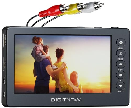 DIGITNOW! HD Video Capture Box 1080P 60FPS USB 2.0 Video zu Digital Converter mit 5 OLED Bildschirm, AV&HDMI Video Recorder Capture von VCR, DVD, VHS Tapes, Hi8, Camcorder, Gaming Systems