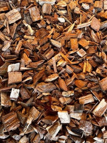 Heinrichs Agrar 100L Hackschnitzel Eiche extrem Lange haltbar mit hohem Brennwert Holzschnitzel Fallschutz Gartengestaltung Deko Mulch Holzhackschnitzel