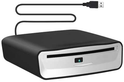 USB Externer DVD CD Player für Auto - Plug & Play CD-Laufwerk mit USB Anschluss, Tragbares Optisches Laufwerk für Auto Radio, Multimedia-Player