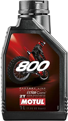 Motul 104038 800 2T Factory Line Off Road, 1 L, Schwarz, 221x117x63.5