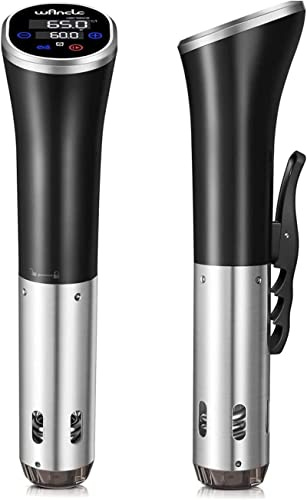 Sous Vide, Wancle Sous Vide Garer Stick 1100W IPX7 Wasserdicht Präzisionskochtopf Immersion Zirkulator Mit Reservierungsfunktion, einfach zu speichern