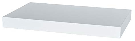 levandeo Wandboard Bobby Weiß 40cm - Deutsche Herstellung Schablone und Schrauben - Wandregal Wandbord