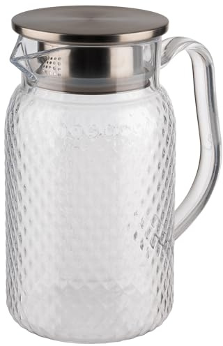 APS 10692 Saft-/ Wasserkanne in transparent Ø 10 cm, Höhe 19 cm, 1 Liter