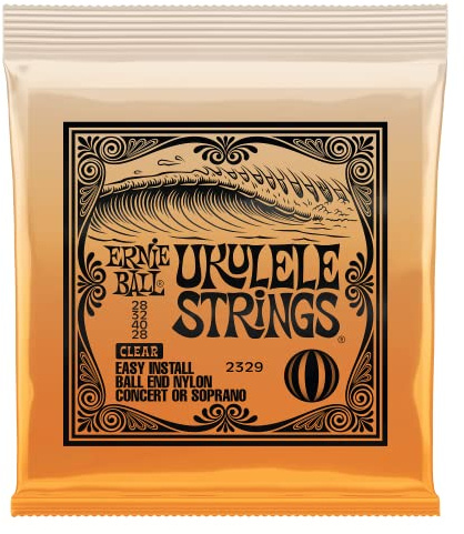 Ernie Ball Ukulele Ball End Nylon-Saiten, klar