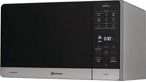 Bauknecht MW 49 SL Freistehender Mikrowellen Backofen/ Mikrowelle 800 Watt/ Quarz-Grill 900 Watt/ Heißluft 1700 Watt/ Dampfgarfunktion inkl. Dampfgarbehälter
