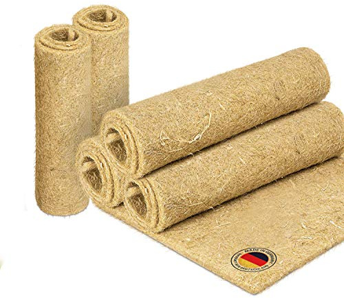 Veddelholzer 3 Hanfmatten für Nager Kaninchen Käfige & Gehege von Meerschweinchen Hamstern Nagerteppich aus Hanf als Zubehör Käfige Höhlen & Schlafplätze für Kleintiere Kaninchenstall Hasenstall
