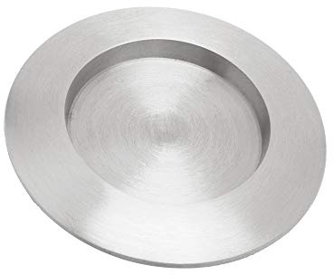 NKlaus Kerzenteller aus Aluminium, Silber, innen Ø 6 cm | Der Kerzenteller eignet sich für Kommunion, Taufe, Hochzeit und Windlichter und ist spülmaschinenfest; vernickelt
