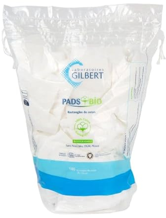 Gilbert Wattepads, Bio-Baumwolle, 180 Stück