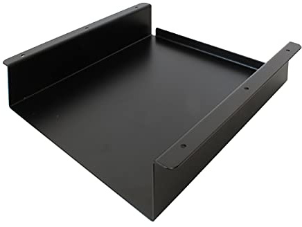 1x Tischfach LADE Schreibtisch Ablage Schublade Unterkonstruktion Halterung hängend Organizer Materialschrank Aufbewahrungsbox Plattenunterbau Metall Arbeitszimmer Büro Küche Bad (300mm, Schwarz)