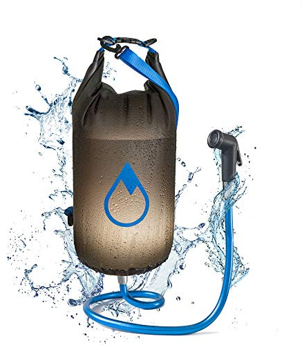 reiseregen das Original – Camping-Dusche mit 10 oder 15 Liter – Outdoor-Drybag wasserdicht – Solar-Dusche Gartendusche