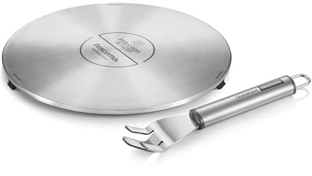 Tescoma Induktion Adapterplatte aus Edelstahl Grandchef mit 21cm Durchmesser, Induktionsadapter fürs Kochen mit normalen Töpfen und Pfannen auf Induktionsherdplatten