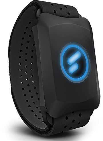 Herzfrequenzmesser sPulse Pulsmesser mit Armband per Bluetooth & Sensor LED | Smart HRM Pulsuhr ohne Brustgurt Fitness Schrittzähler Sense Run (sPulse)