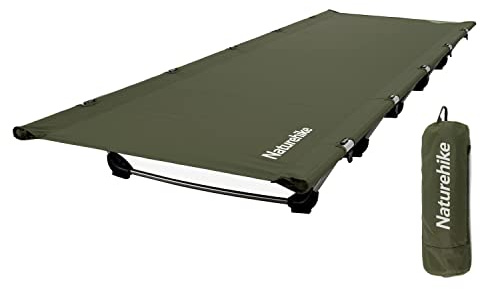 Naturehike Campingbett Ultraleichtes Feldbett Tragbares Klappbett für Erwachsene Schlafen Belastbarkeit bis 150kg Campingliege für Zelten Wandern Home Rucksackreisen Büro-Mittagspause-Bett