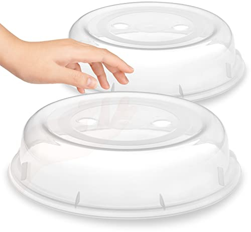 Hausfelder Mikrowellen Abdeckung, 2er Set, ø26,5x6cm | 2er Set, ø26,5x6cm, Mikrowellen, Abdeckung, Standard, Abdeckhaube