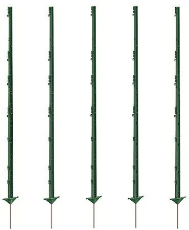 Growi Weidezaunpfahl Kunststoff 156 cm grün 40 Stück