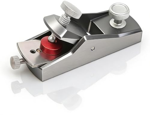 Einhandhobel, Mini Hobel Aluminium Holzhobel Handhobel, SchnittstäRke Einstellbar Kantenhobel Taschenhobel Schlichthobel Trimmhobel Für Holzbearbeitung, Beschneiden, Oberflächenglätten