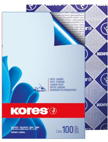 Kores 78478P Durchschreibepapier, DIN A4, blau, 100 Blatt