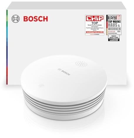 Bosch Smart Home Rauchmelder II, mit App-Funktion, austauschbare Batterie