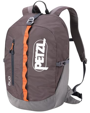PETZL - Kletterrucksack für Mehrseillängenrouten BUG - Unisex, Grau, 18 Liter