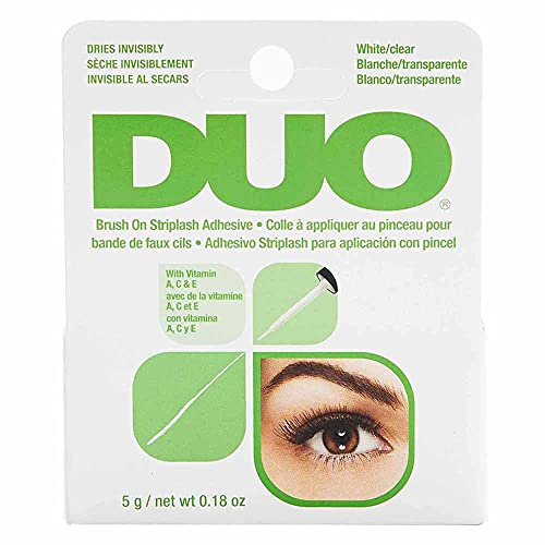 Ardell Duo Brush on Adhesive with Vitamins, Wimpernkleber für künstliche Wimpern mit Vitamin A, C & E, das Original für perfekte lashes, 5g (1x)