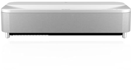Epson Lifestudio Grand Plus EH-LS800W | Smarter 4K-Ultrakurzdistanz-Laserprojektor-TV für Heimkino | 4.000 Lumen | 3LCD | Sound by Yamaha | Android TV | 150''-Projektionsfläche | 5 Jahre Garantie