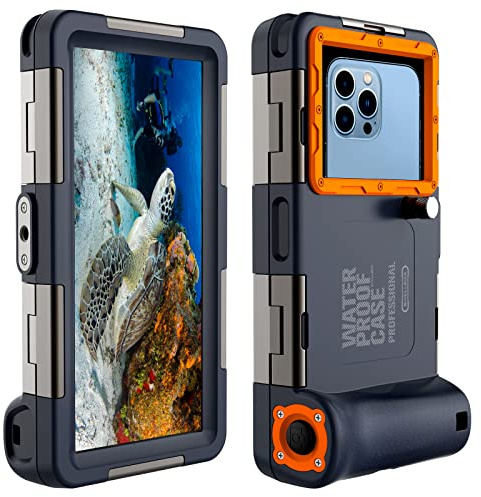[ Upgrade] wasserdichte Handyhülle Wasserdicht tief 15m IPX8 Universelle Tauchen Professionelle Handy Unterwasser Hülle Handytaschen für iPhone Samsung Huawei, Tauchen Schnorcheln