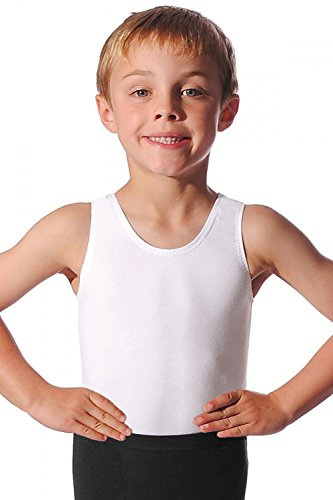 Roch Valley Oliver ärmelloses Tanztrikot für Jungen Weiß Erwachsene L