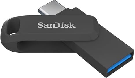SANDISK 256 GB Ultra Dual Drive GO, USB-C & USB-A , bis zu 400 MB/s Lesen | USB Flash-Laufwerk, beidseitig einsteckbare Anschlüsse für USB-C-Smartphones, Tablets & Mac, automatische Datensicherung