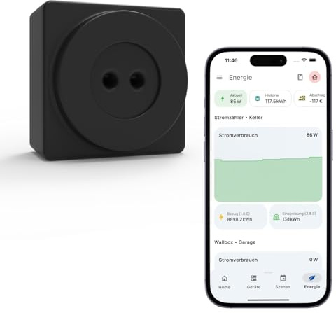 everHome EcoTracker IR - Stromzähler EHZ auslesen - Lesekopf Smartmeter - inkl. App