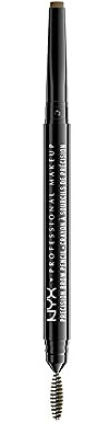 NYX Professional Makeup Augenbrauenstift, Precision Brow Pencil, Beidseitig mit flachem Augenbrauenstift und Bürstchen, Vegane Formel, Farbton: Taupe