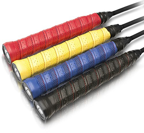 VIGO Sports selbstklebendes Tennis Griffband mit Anti-Schweiß Technologie – rutschfestes Badminton Griffband universell für Tennisschläger, Badminton Schläger & Overgrip - Griffband Tennisschläger