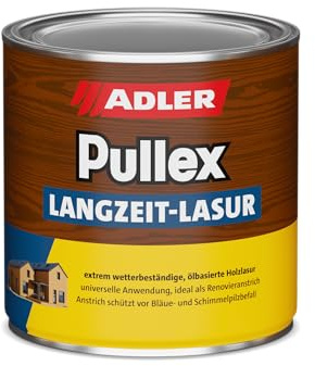 ADLER Pullex Langzeitlasur Farblos 750 ml - Holzlasur aussen - Universell einsetzbare Lasur für Holz außen - Perfekter UV-, Wetter und Holzschutz, lange Haltbarkeit