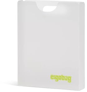ergobag Heftebox DIN A4 inkl. Griff für mehr Ordnung im Schulranzen, durchsichtig und stabil