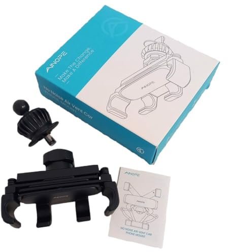 AINOPE Handyhalterung Auto Lüftung - [Schwerkraft-Design] [Einhandbedienung] Handy Halterung Auto Halterungen für Navigationsgeräte, Auto Zubehör Für iPhone 17 Pro Max XR, Smartphone mit Hülle